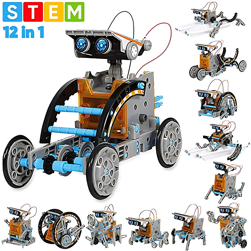 Science Toys Diy - Blocchi di costruzione per robot solari