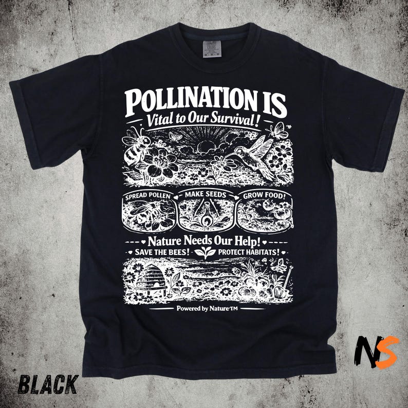 Science Nature - Camicia vintage con stampa di api