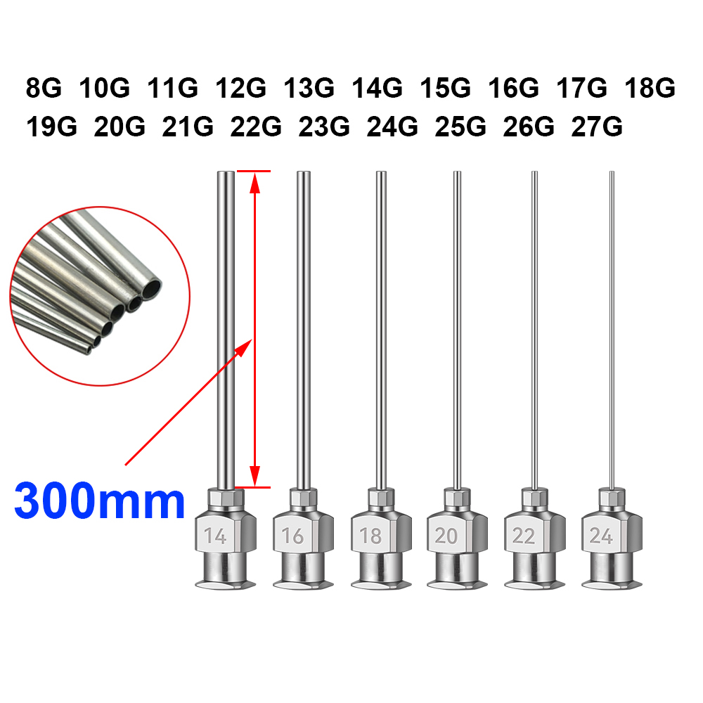 Hobby Science Lab - 12 pezzi SUS304 300mm punta smussata