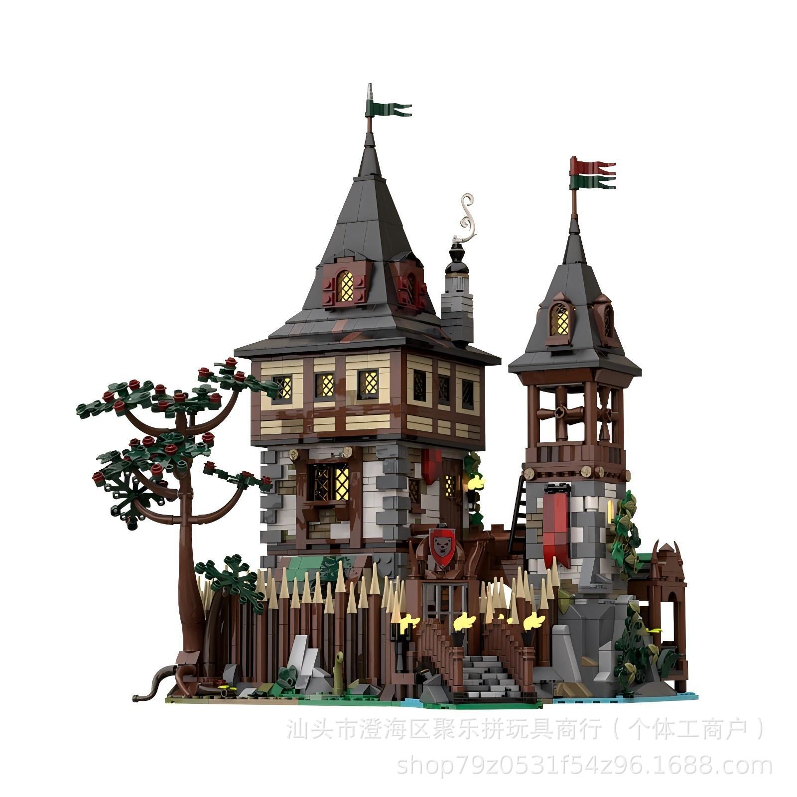 Hobby Is Science - MOC Bear King Castle Mosaico Building