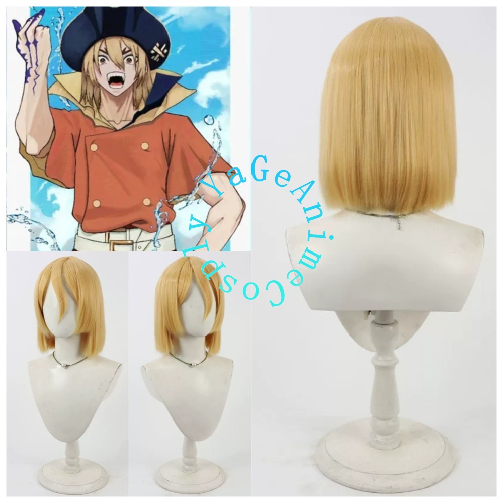 Science Nature - Parrucca Cosplay Dr. Stone Ryusui Nanami